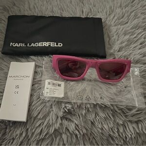 NEW Karl Lagerfeld fuchsia Sunglasses KL6141S in packaging and comes with case